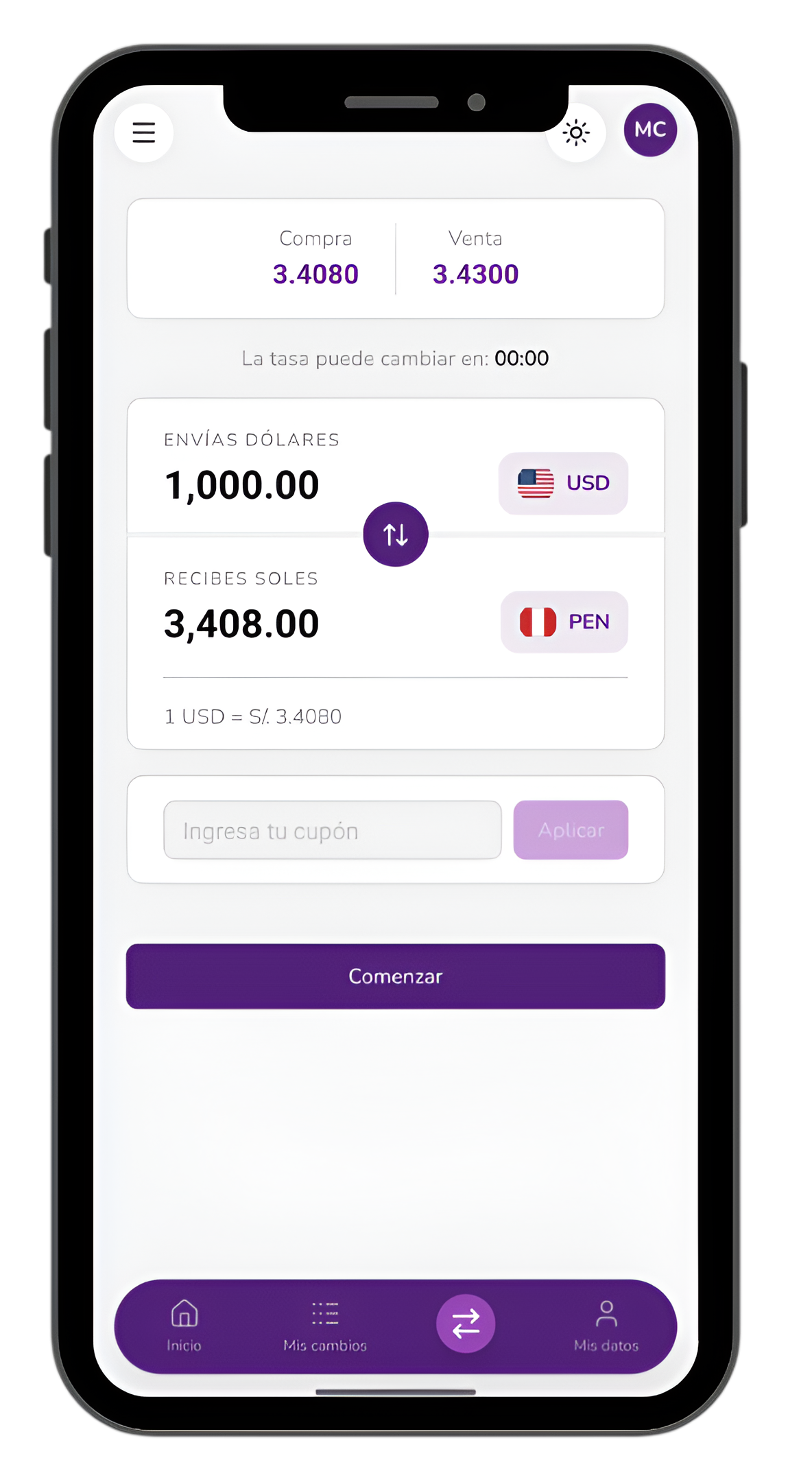 App móvil Muvex